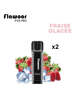 CARTOUCHE FRAISE GLACÉE - FLAWOOR POD PRO/ Pack de 10