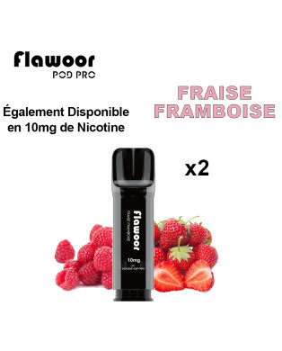 CARTOUCHE FRAISE FRAMBOISE - FLAWOOR POD PRO/ Pack de 10