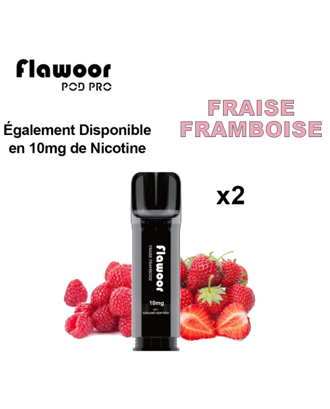 CARTOUCHE FRAISE FRAMBOISE - FLAWOOR POD PRO/ Pack de 10