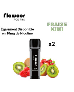 CARTOUCHE FRAISE KIWI - FLAWOOR POD PRO/ Pack de 10