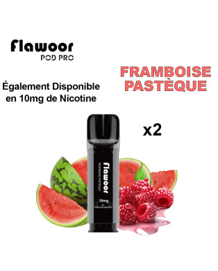 CARTOUCHE FRAMBOISE PASTÈQUE - FLAWOOR POD PRO/ Pack de 10