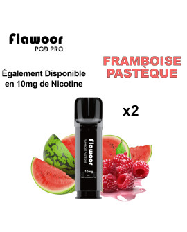 CARTOUCHE FRAMBOISE PASTÈQUE - FLAWOOR POD PRO/ Pack de 10