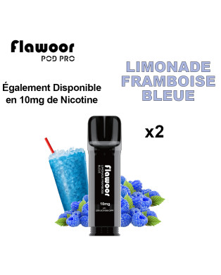 CARTOUCHE LIMONADE FRAMBOISE BLEUE - FLAWOOR POD PRO/ Pack de 10
