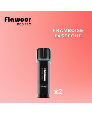 FRAMBOISE PASTÈQUE - FLAWOOR POD PRO/ Lot de 2pcs