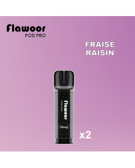 FRAISE RAISIN - FLAWOOR POD PRO/ Lot de 2pcs