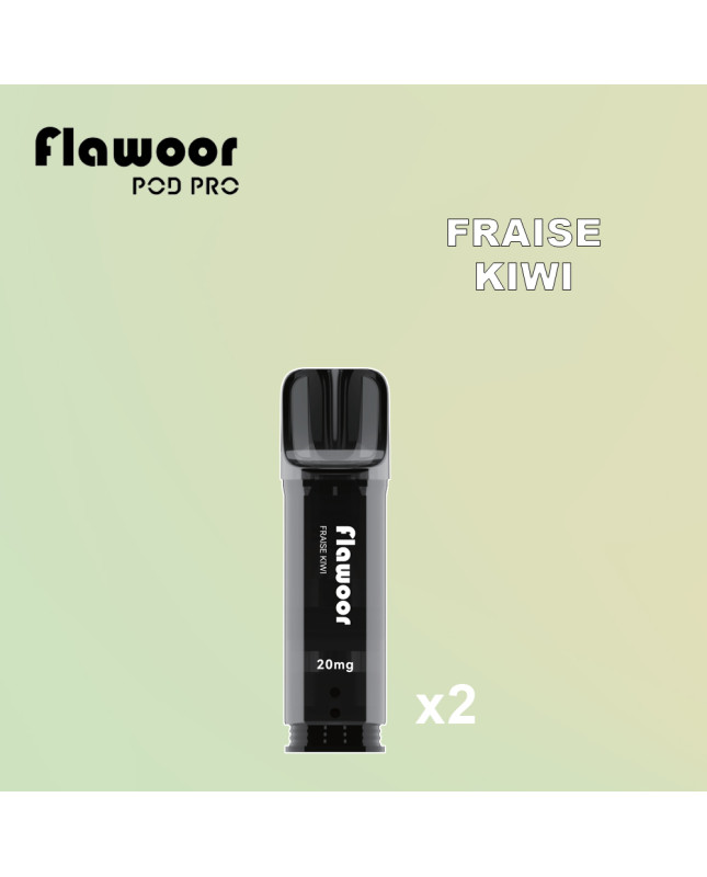 FRAISE KIWI - FLAWOOR POD PRO/ Lot de 2pcs