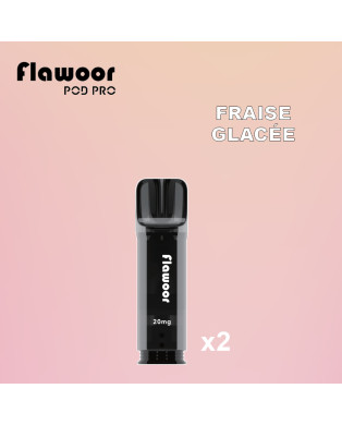 FRAISE GLACÉE - FLAWOOR POD PRO/ Lot de 2pcs