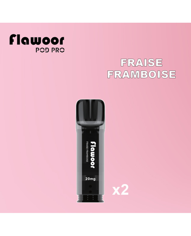 FRAISE FRAMBOISE - FLAWOOR POD PRO/  Lot de 2pcs